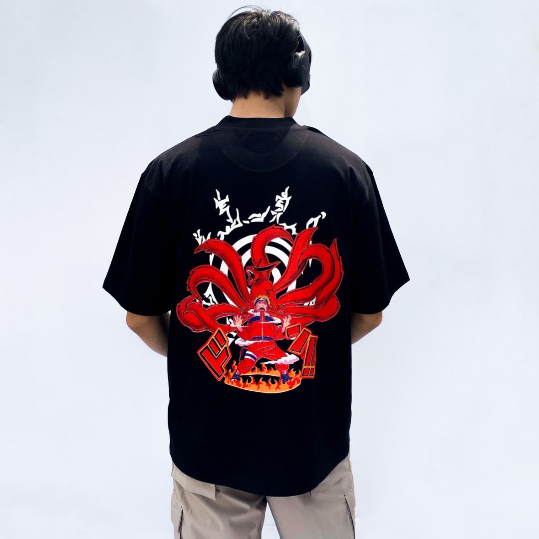 Naruto Kurama Mode / Oversized T-shirt - Sleekandpeek