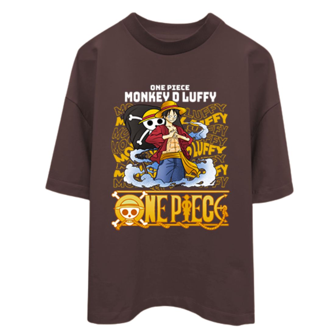 Monkey D. Luffy Signature Oversized T-shirt - SleekandPeek