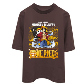 Monkey D. Luffy Signature Oversized T-shirt - SleekandPeek