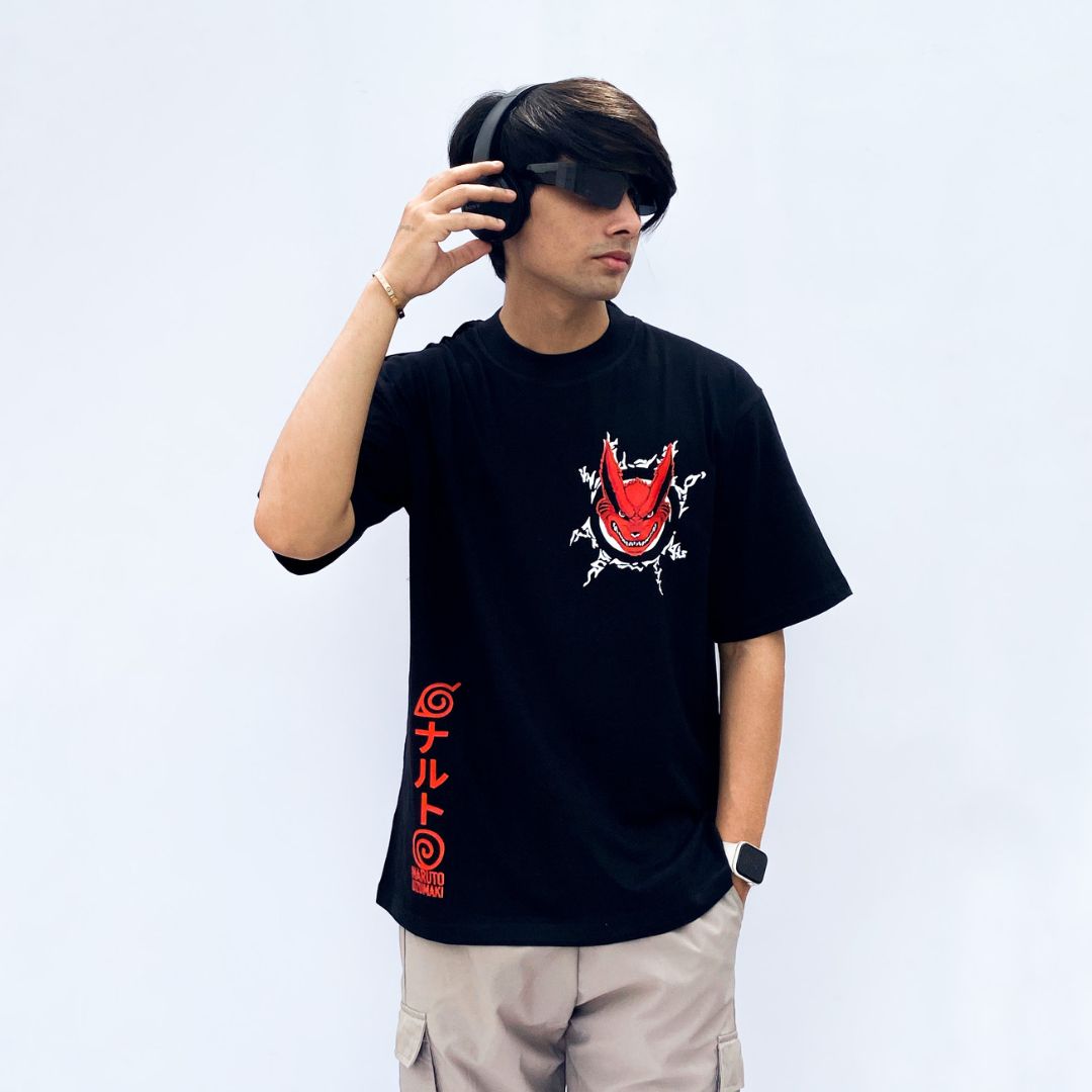 Naruto Kurama Mode / Oversized T-shirt - Sleekandpeek
