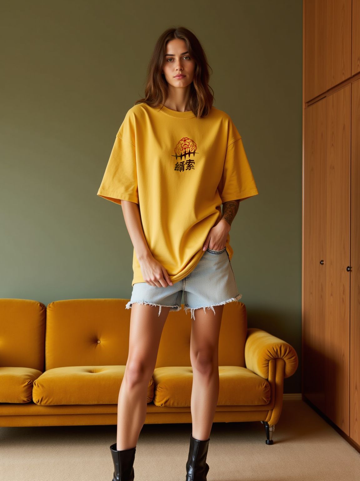 Cursed Spirit Kenjaku Oversized T-shirt - for Women- SleekandPeek