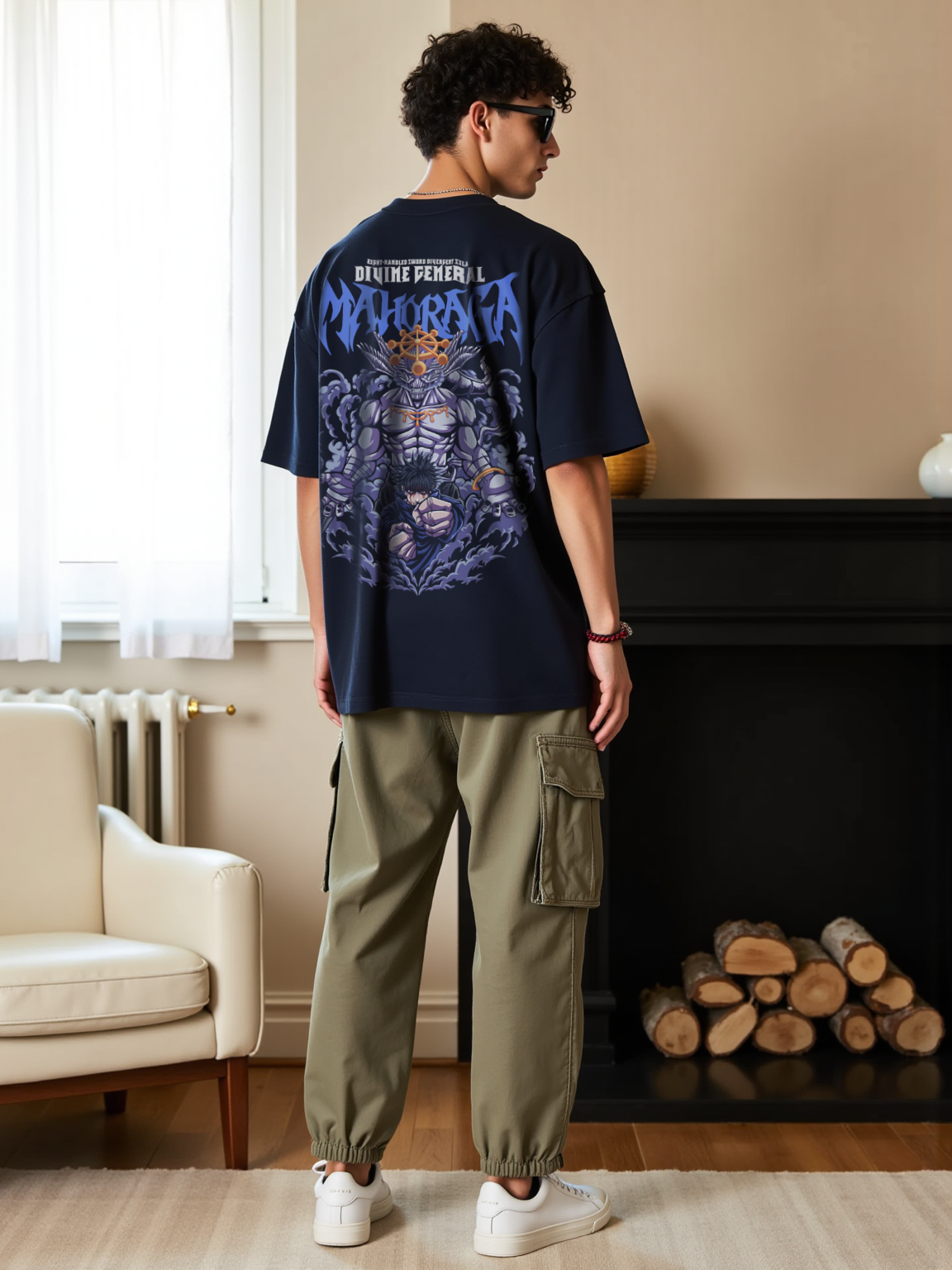 Mahoraga x Divine General - Jujutsu Kaisen Oversized T-shirt