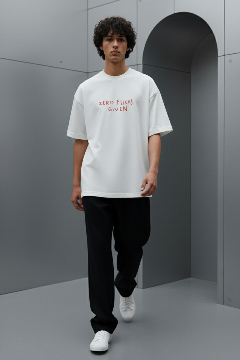 Zero Fucks Given \ Oversized T-shirt