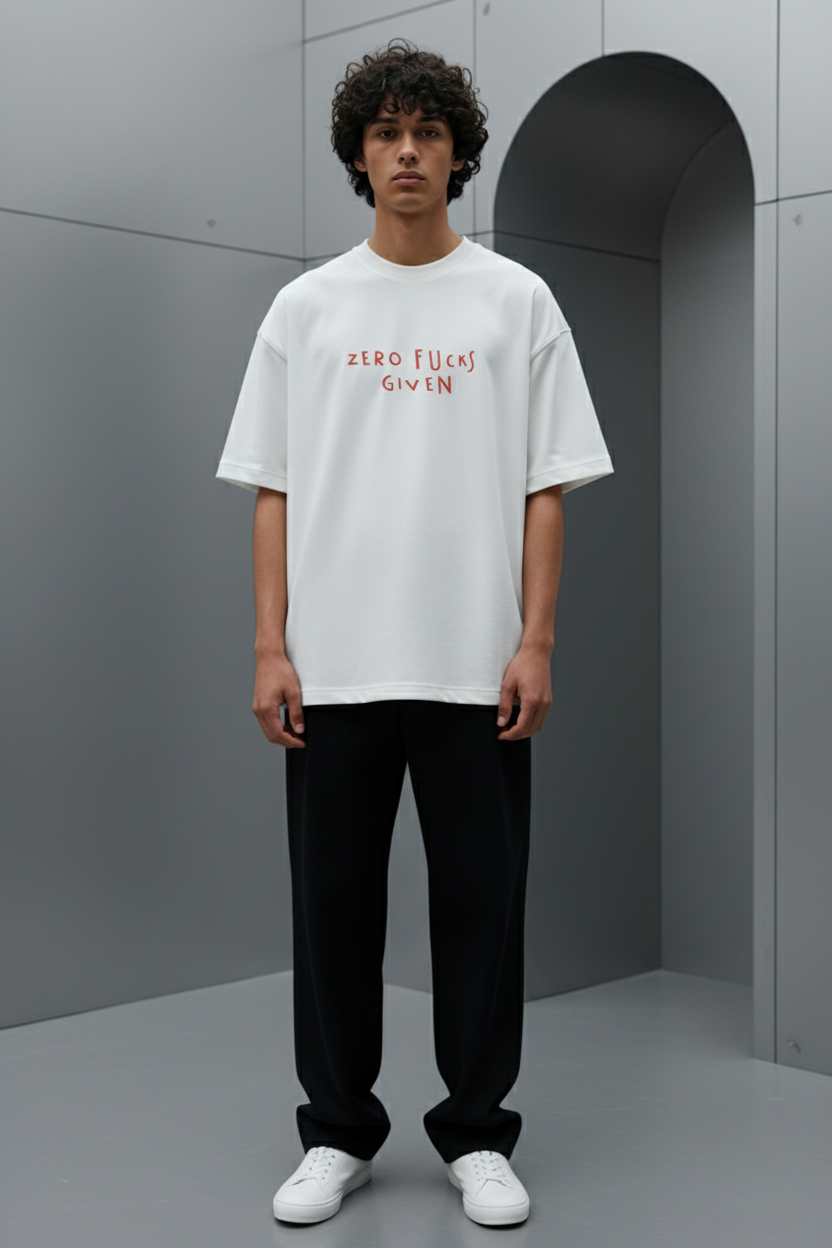 Zero Fucks Given \ Oversized T-shirt