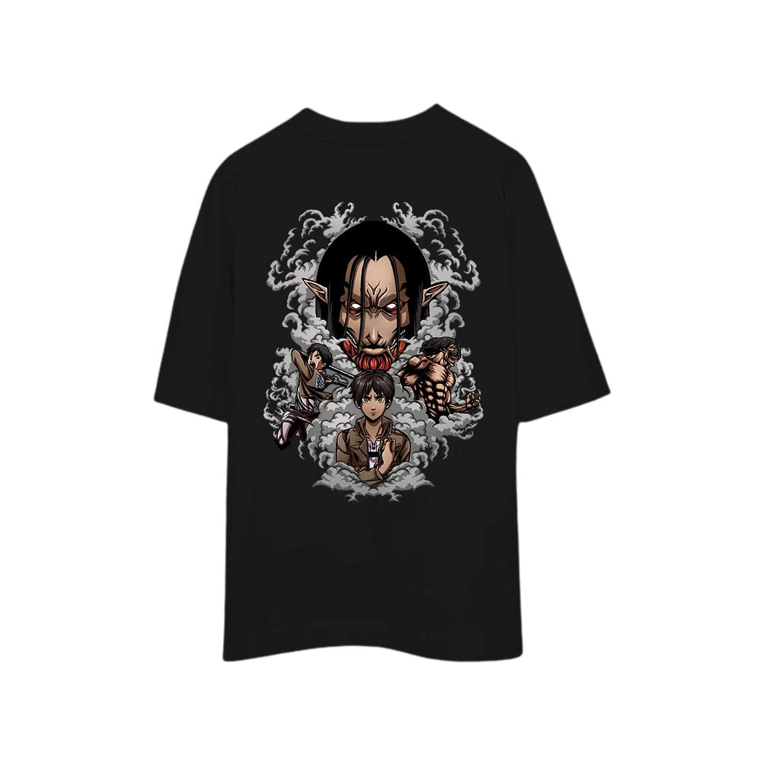 Eren's Titanic Rampage - AOT / Oversized T-shirt - sleekandpeek