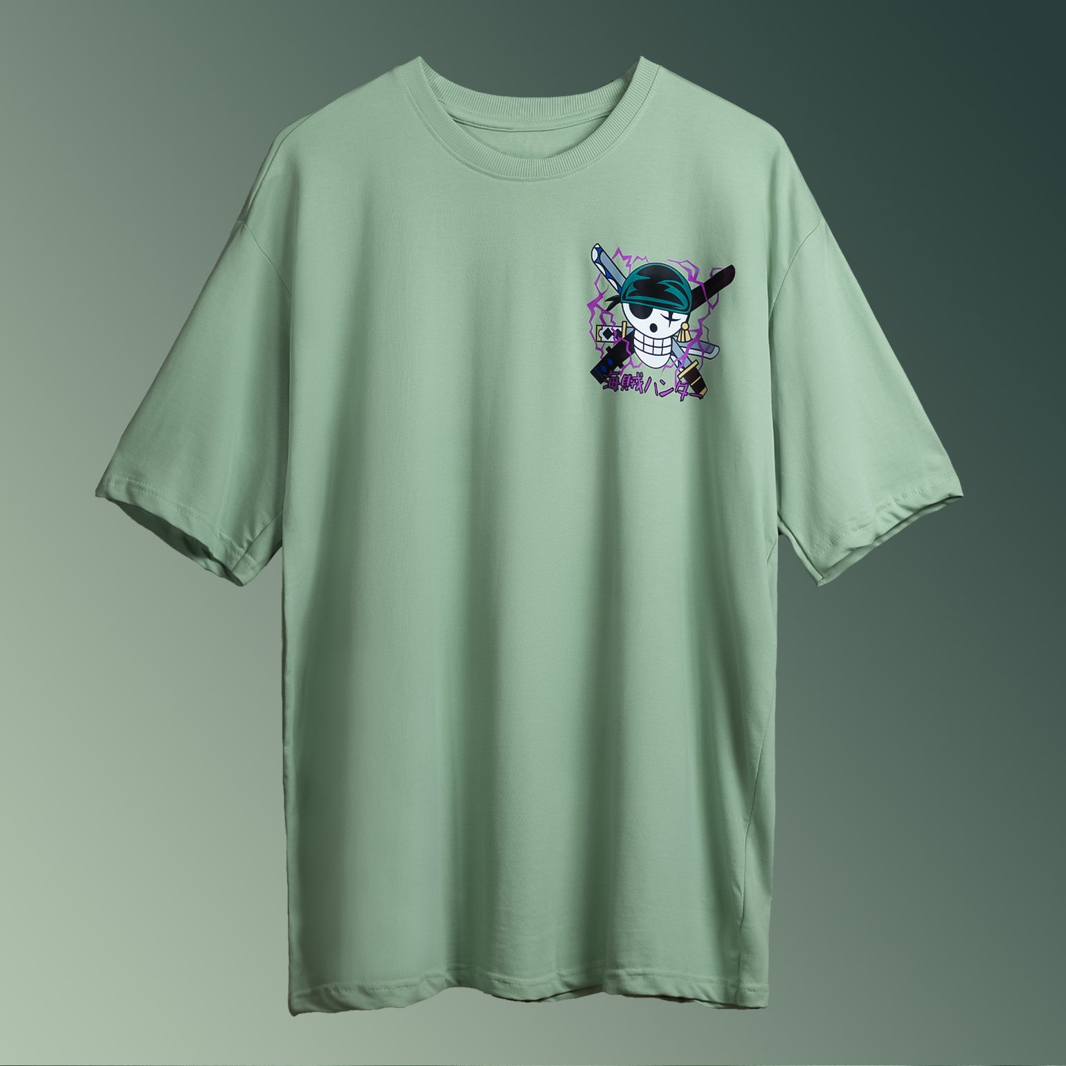 One Piece: Zoro Oversized T-shirt - SleekandPeek