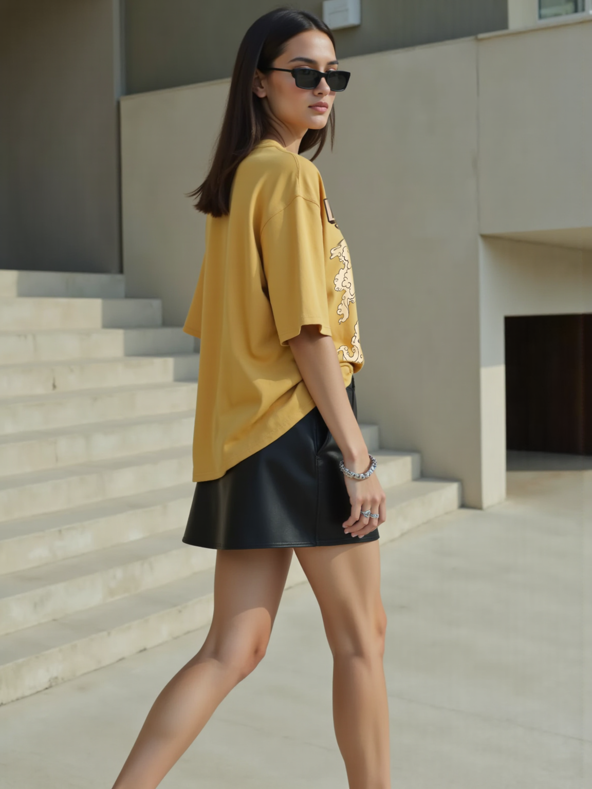 Beastly Blades / Inosuke's Oversized T-shirt -For Women- Sleekandpeek