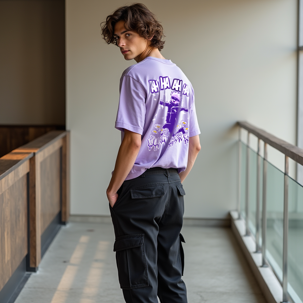 Ora Ora - Gojo Satoru Oversized T-shirt - SleekandPeek