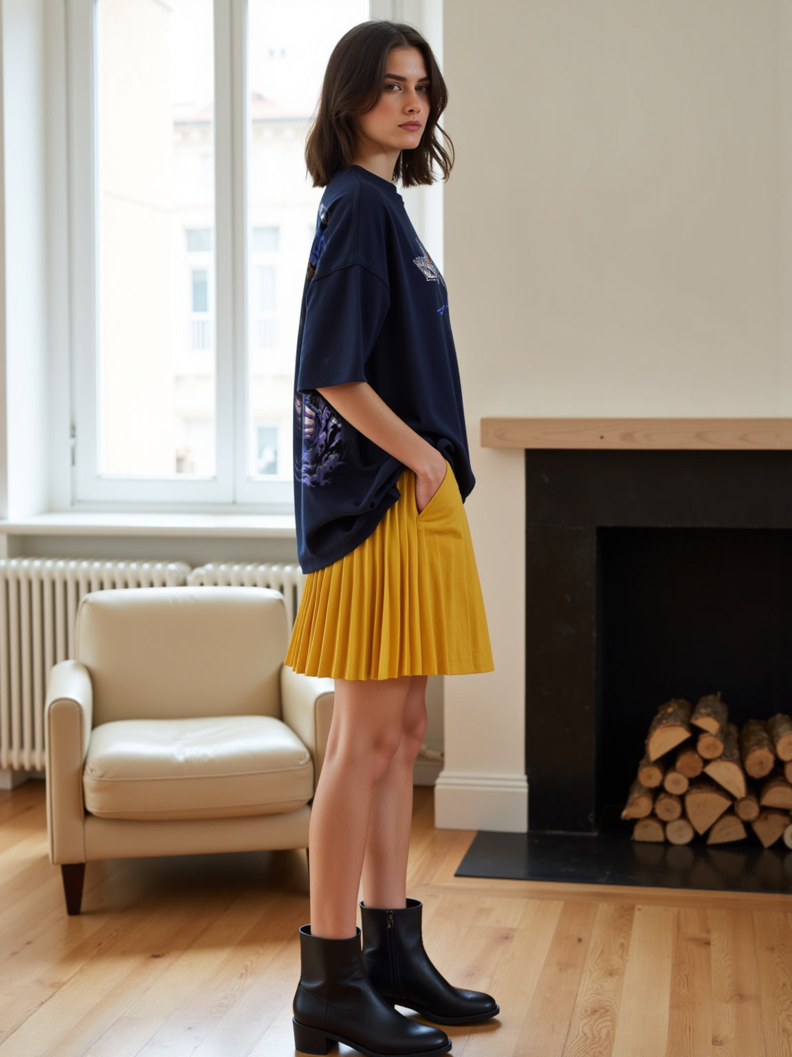 Mahoraga x Divine General - Jujutsu Kaisen Oversized T-shirt - for Women-SleekandPeek