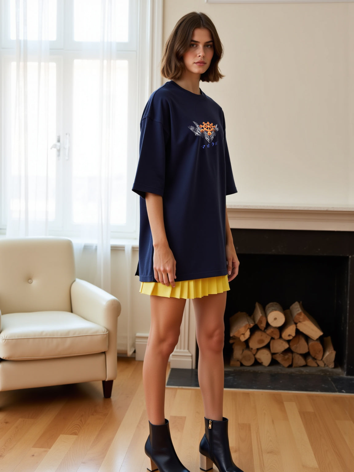 Mahoraga x Divine General - Jujutsu Kaisen Oversized T-shirt - for Women-SleekandPeek