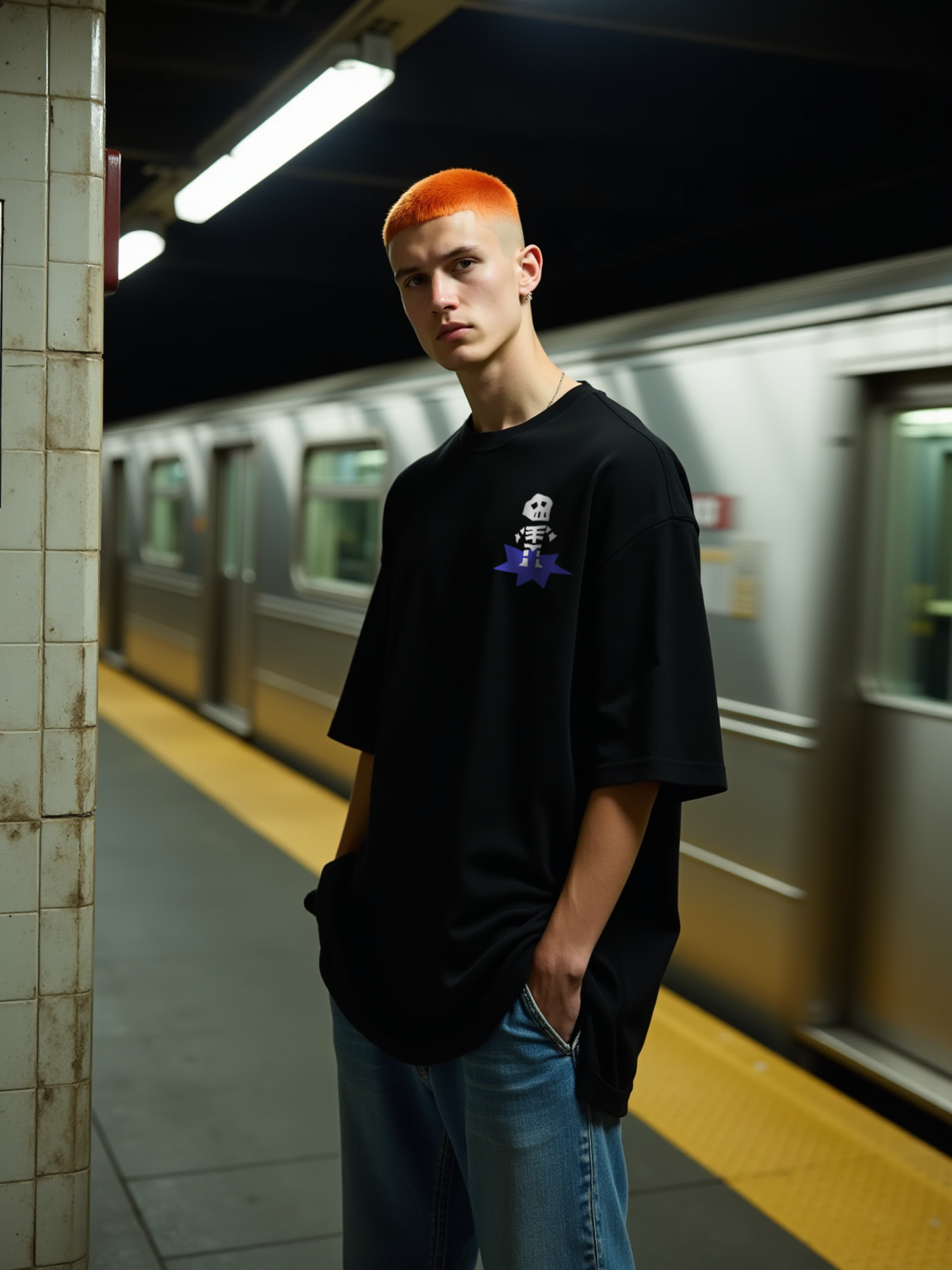 FEAR NOT DEATH / Oversized T-shirt