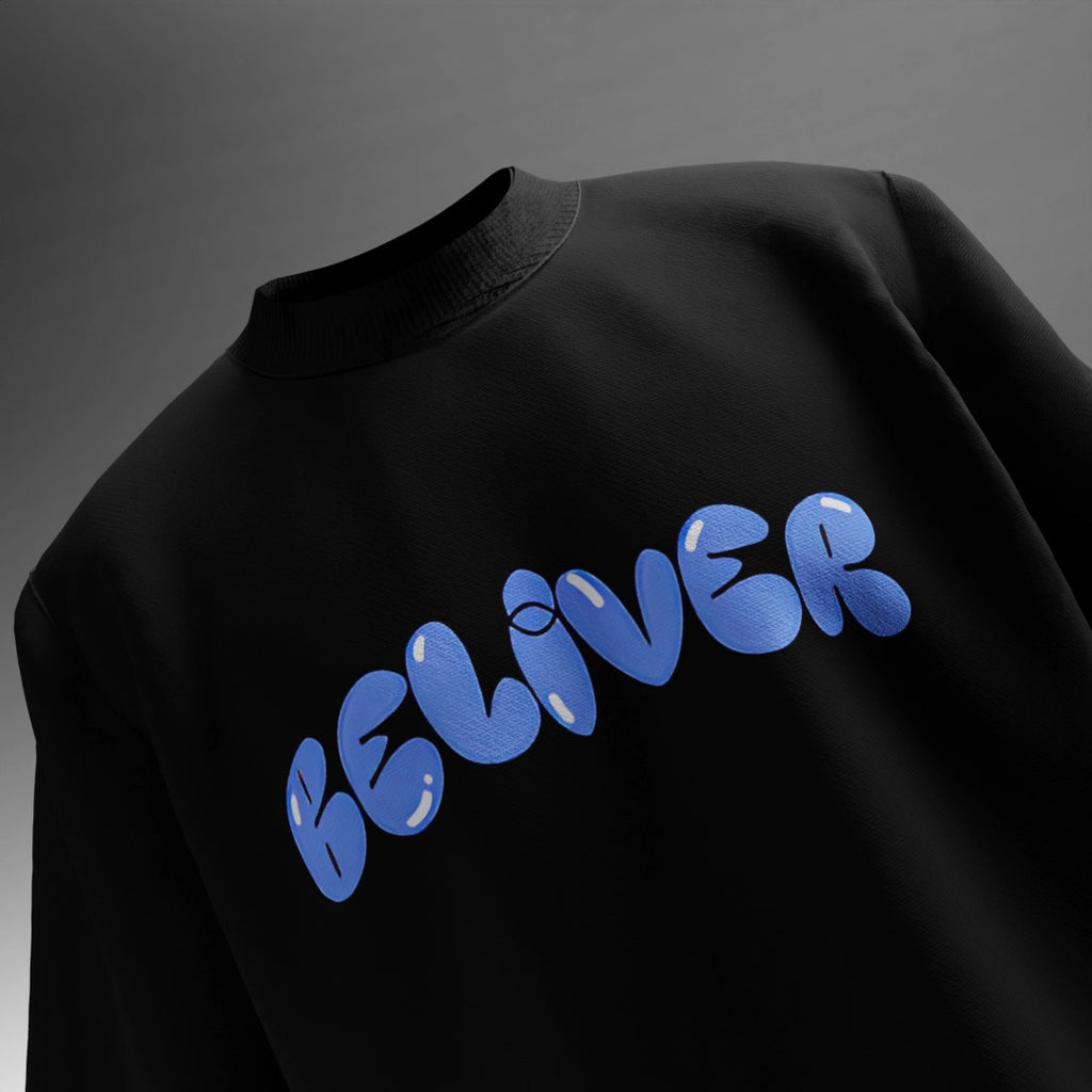 "BELIVER" Unisex Oversized T-shirt - sleekandpeek