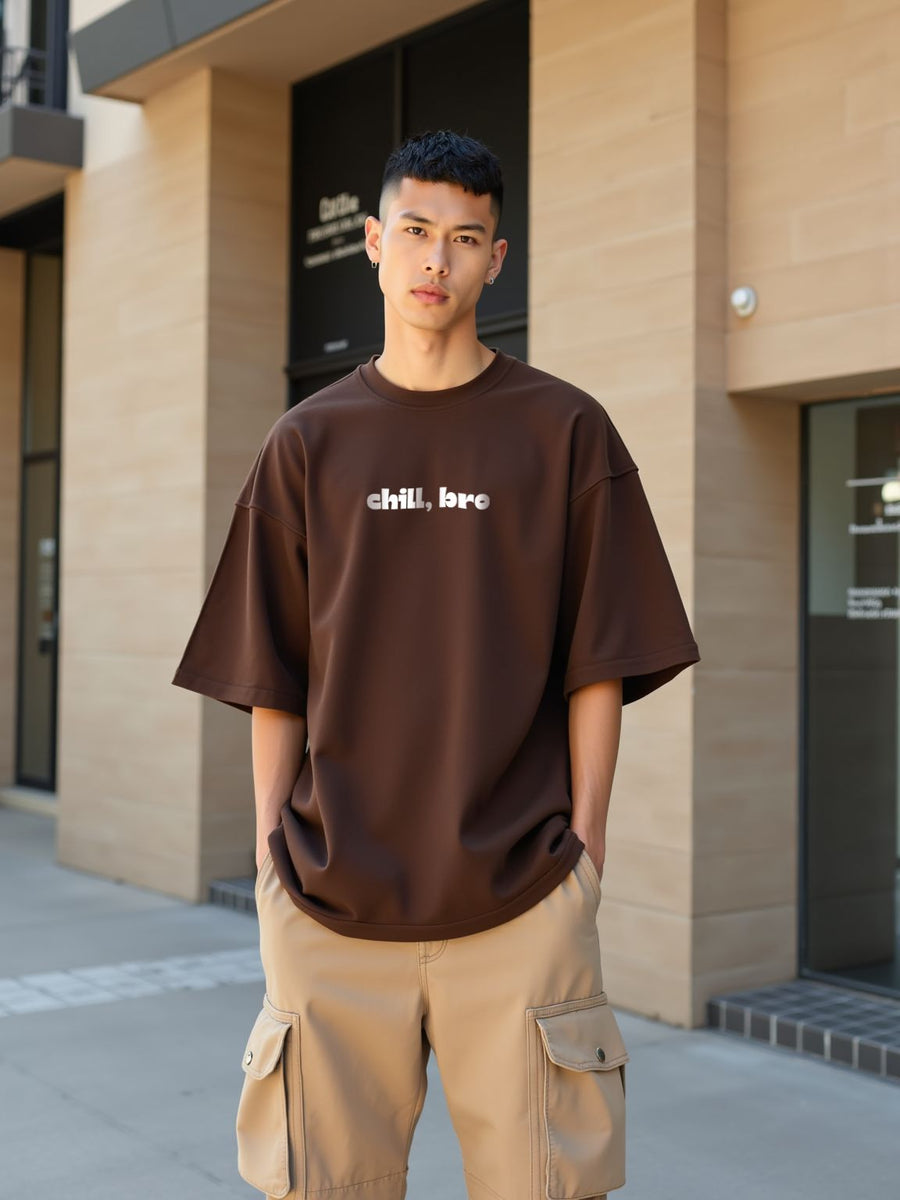 Take It Easy / Oversized T-shirt- for Men - SleekandPeek 