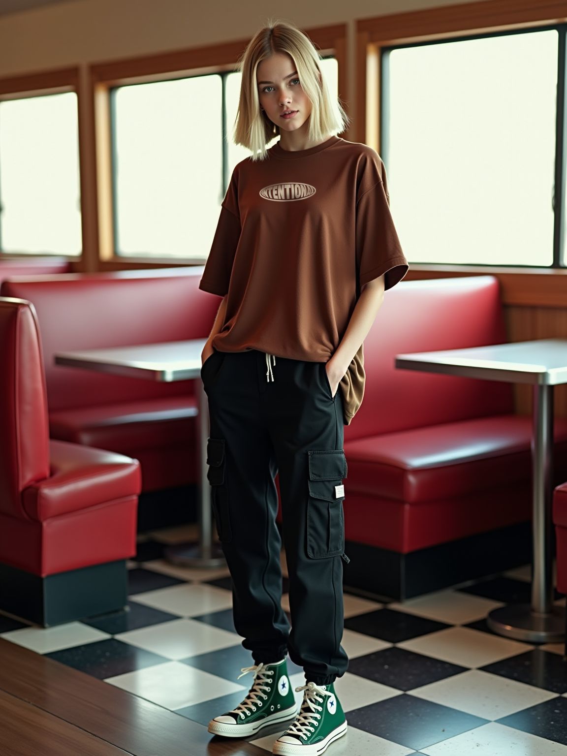 "INTENTIONAL" Unisex Oversized T-shirt- For Women- sleekandpeek