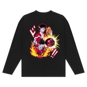 One Piece Luffy: Pirate King / Full Sleeve T-shirt - SleekandPeek