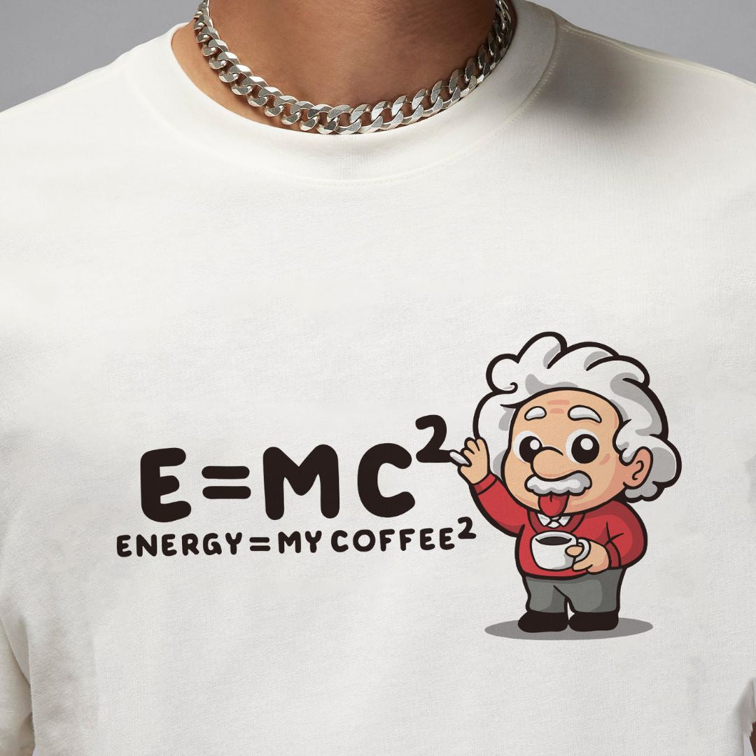 Energy=My Coffee (E = mc²) T-shirt - SleekandPeek