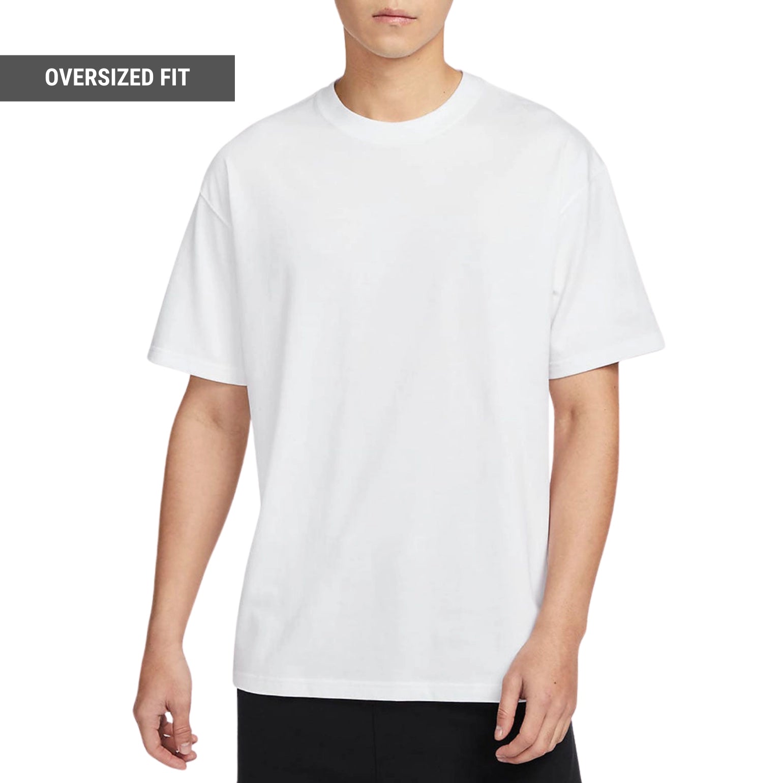 Pack of 3 Oversized T-shirt in Black, White, Lavender - SleekandPeek