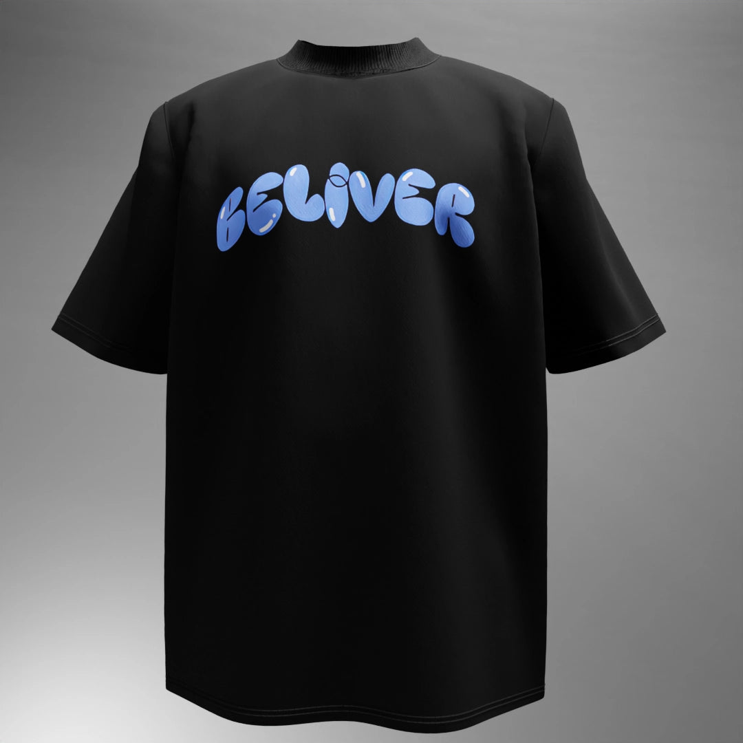 "BELIVER" Unisex Oversized T-shirt - sleekandpeek