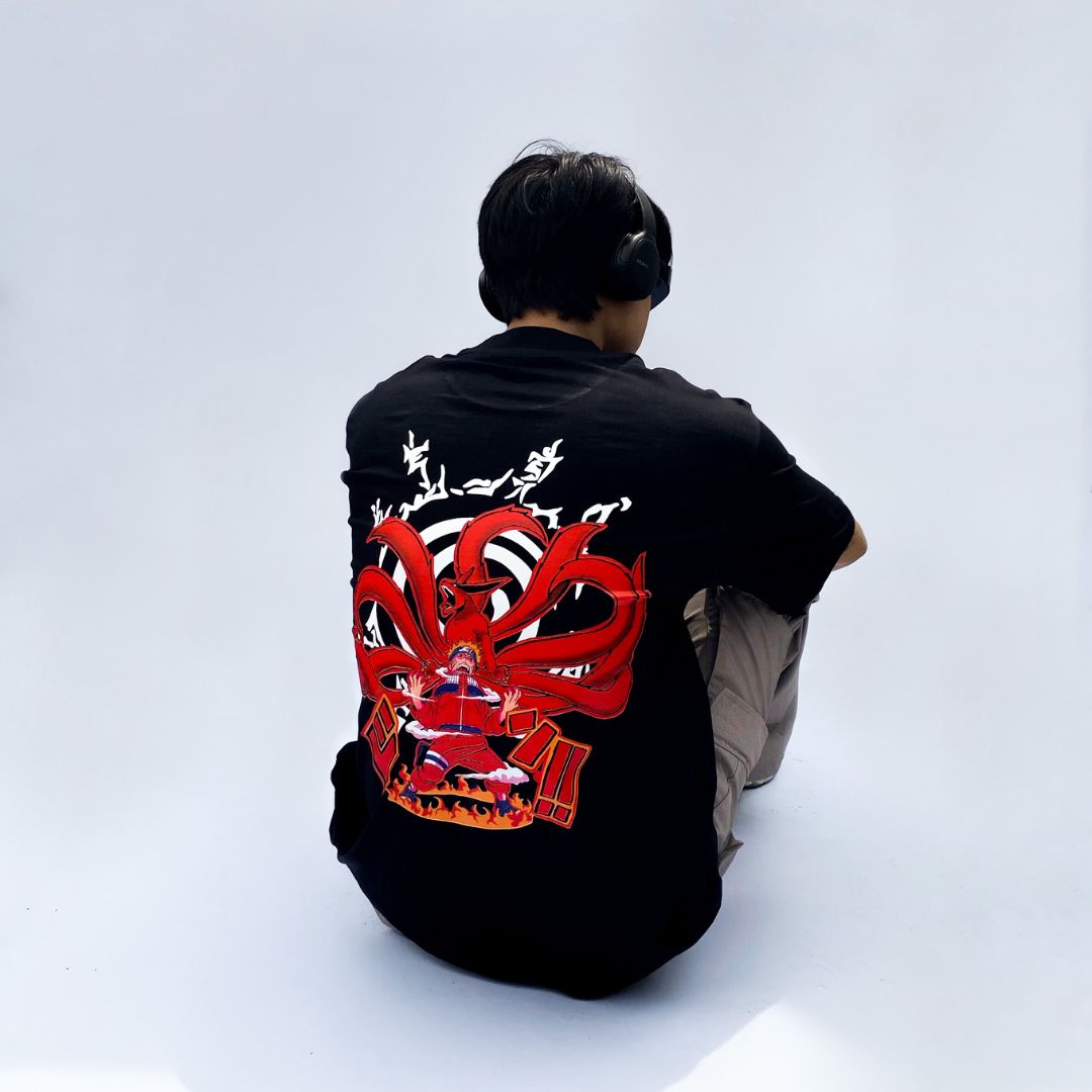 Naruto Kurama Mode / Oversized T-shirt - Sleekandpeek