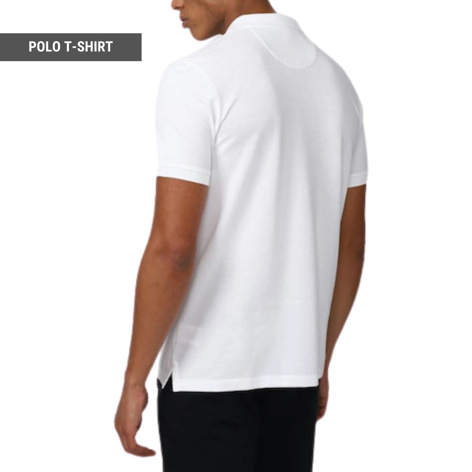 Relax Fit Polo T-shirt in White - SleekandPeek