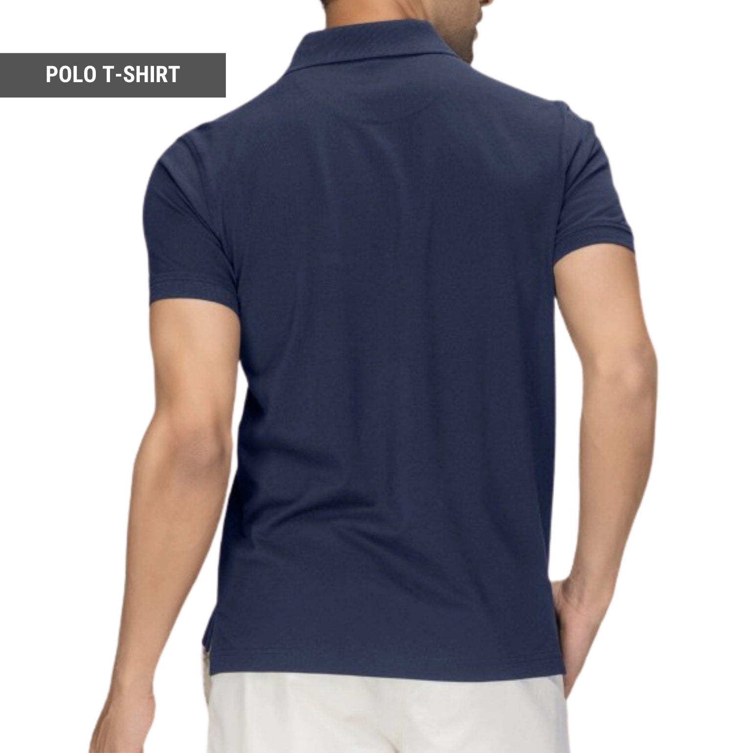 Relax Fit Polo T-shirt in Navy Blue - SleekandPeek