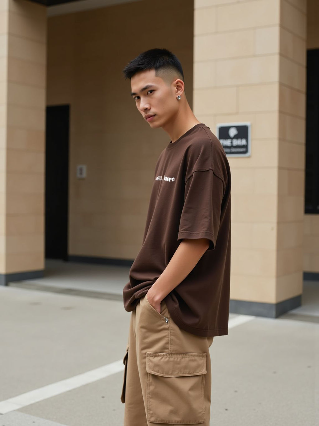 Take It Easy / Oversized T-shirt- for Men - SleekandPeek 