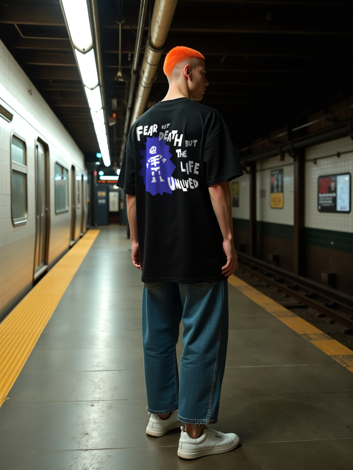 FEAR NOT DEATH / Oversized T-shirt
