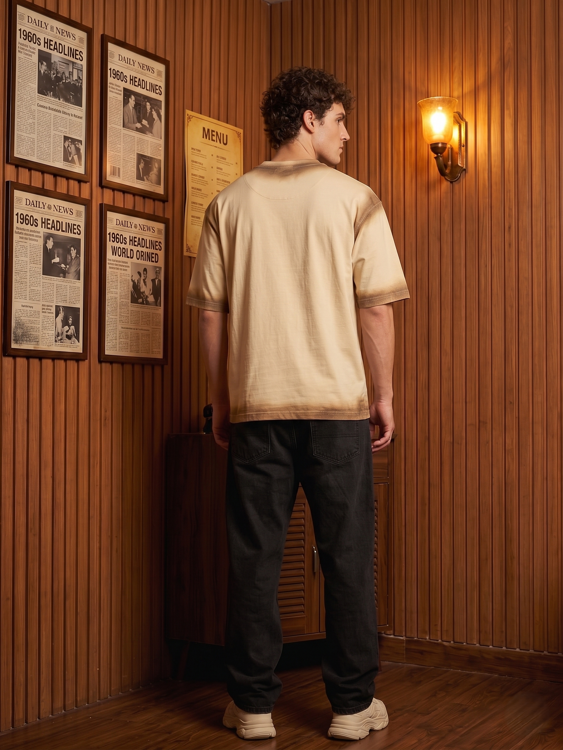 The Sand Spray Pocket Oversized T-shirt/ Sleekandpeek