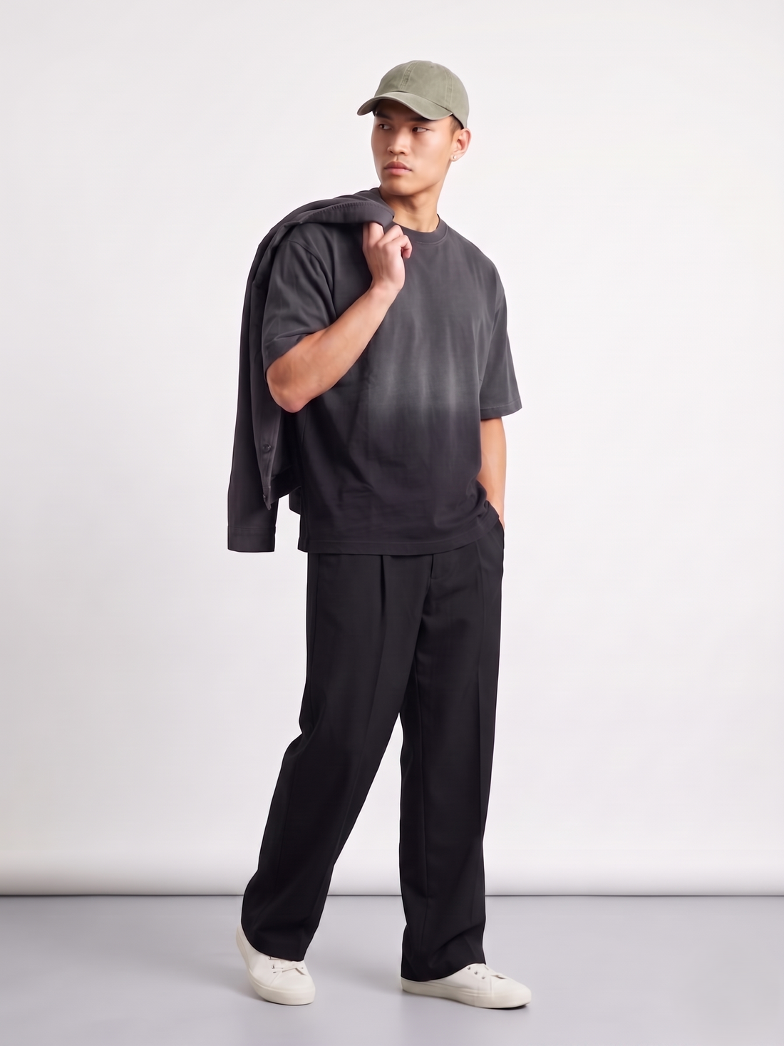 The Shadow Fade Oversized T-shirt - Sleekandpeek
