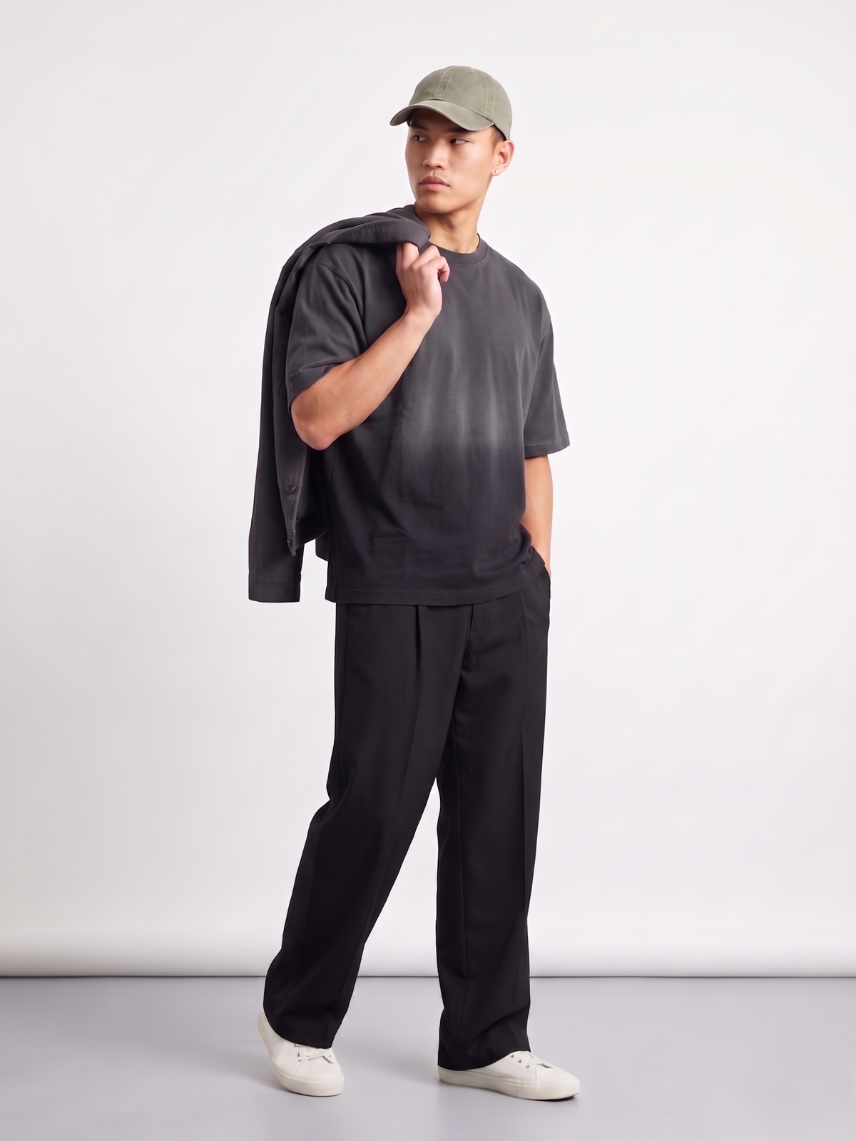 The Shadow Fade Oversized T-shirt - Sleekandpeek