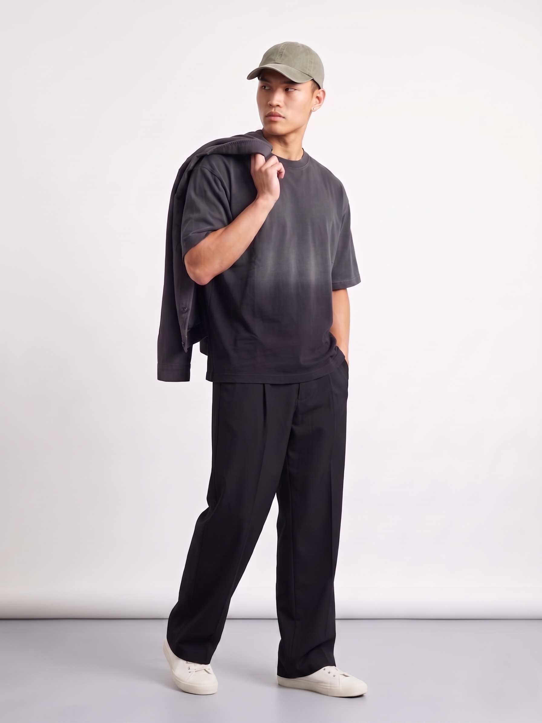 The Shadow Fade Oversized T-shirt - Sleekandpeek