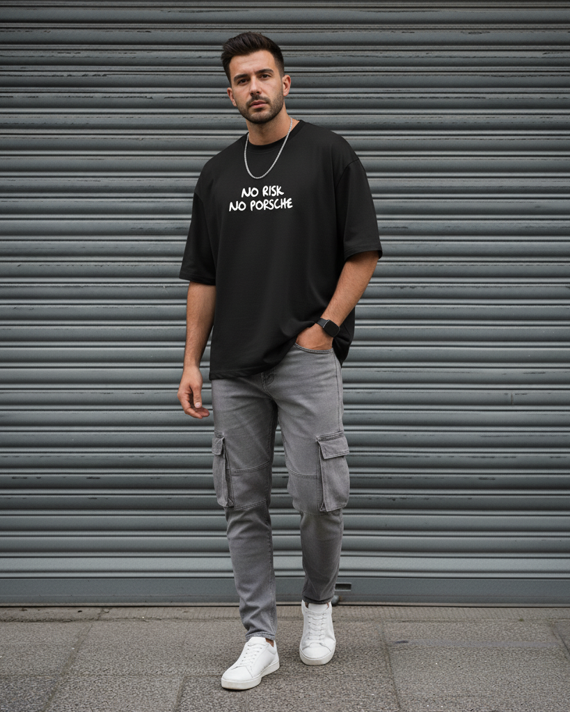 No Risk No Porsche / Oversized T-shirt