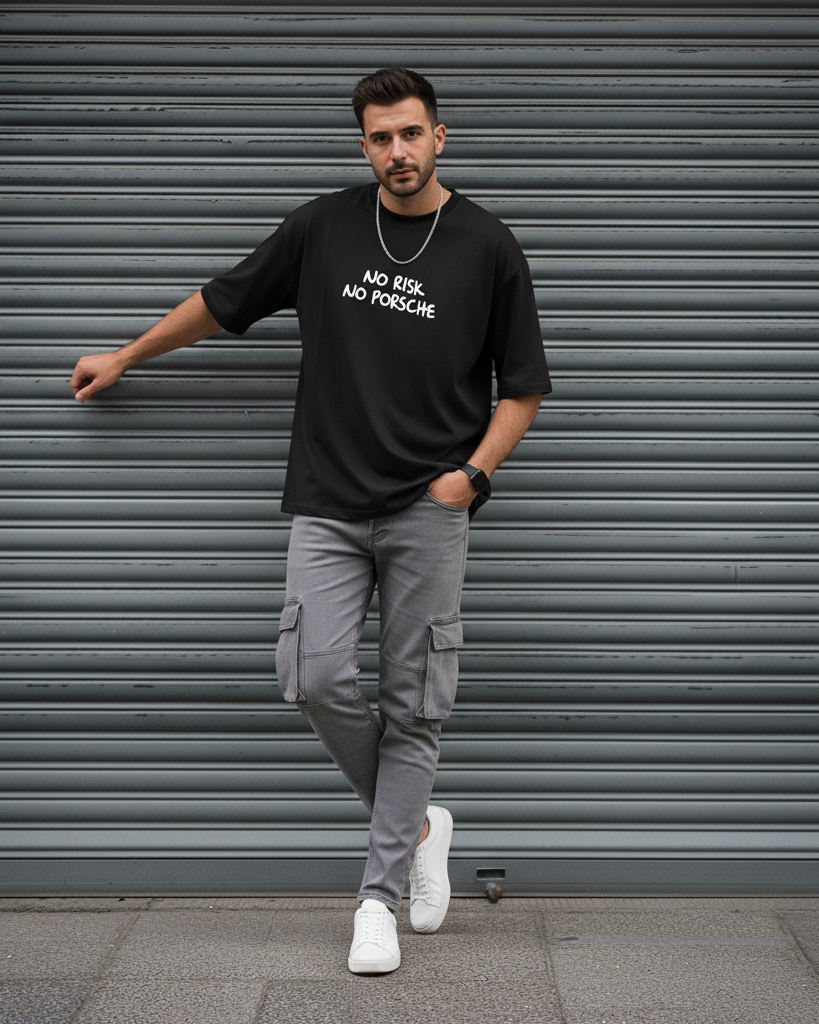 No Risk No Porsche / Oversized T-shirt