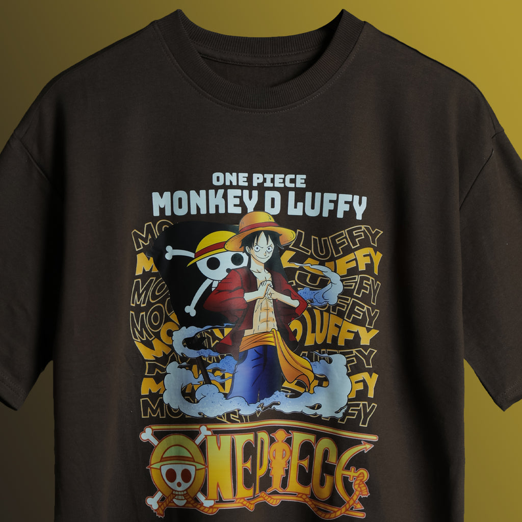 Monkey D. Luffy Signature Oversized T-shirt - SleekandPeek