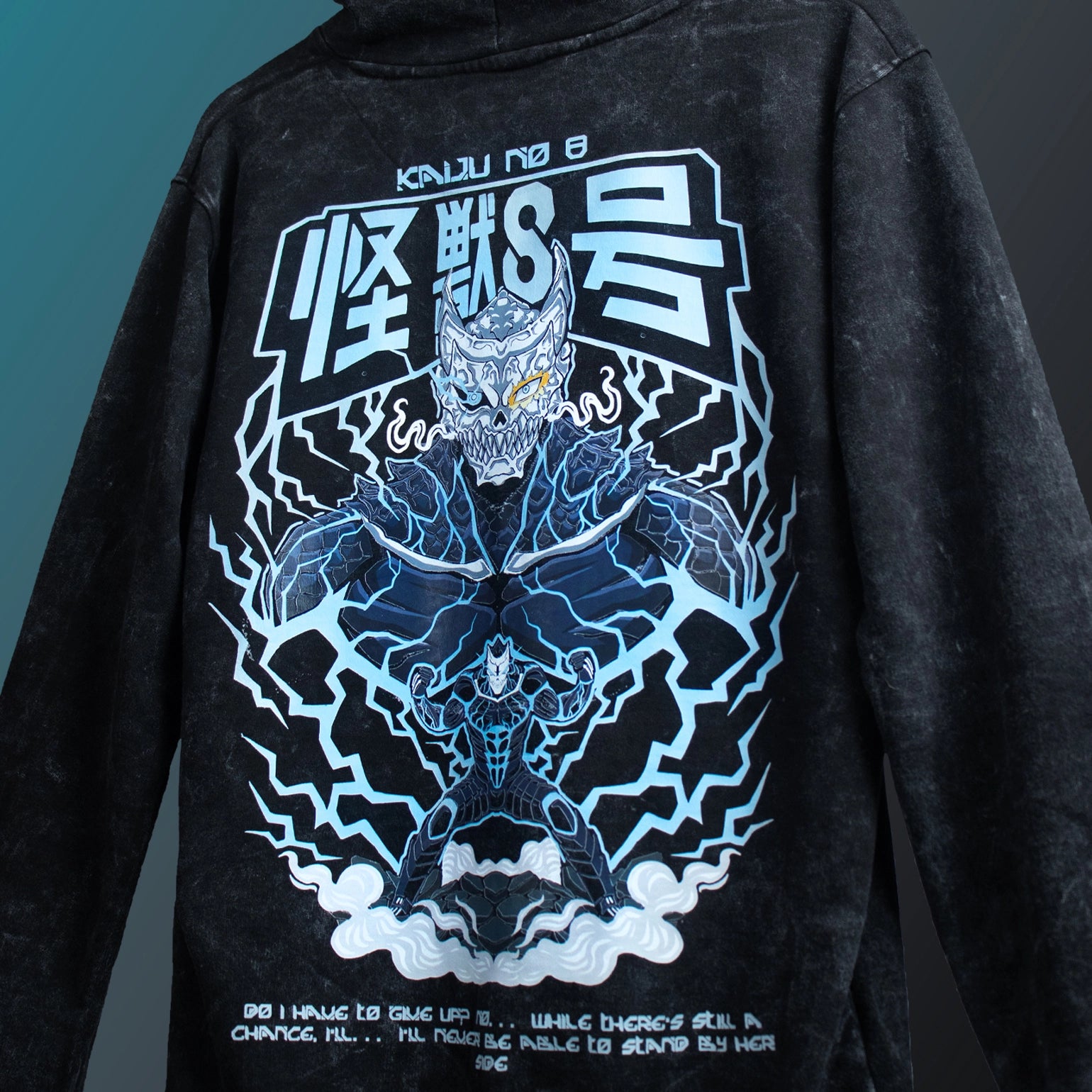 KAIJU NO. 8 / Acid Wash Hoodie - SleekandPeek