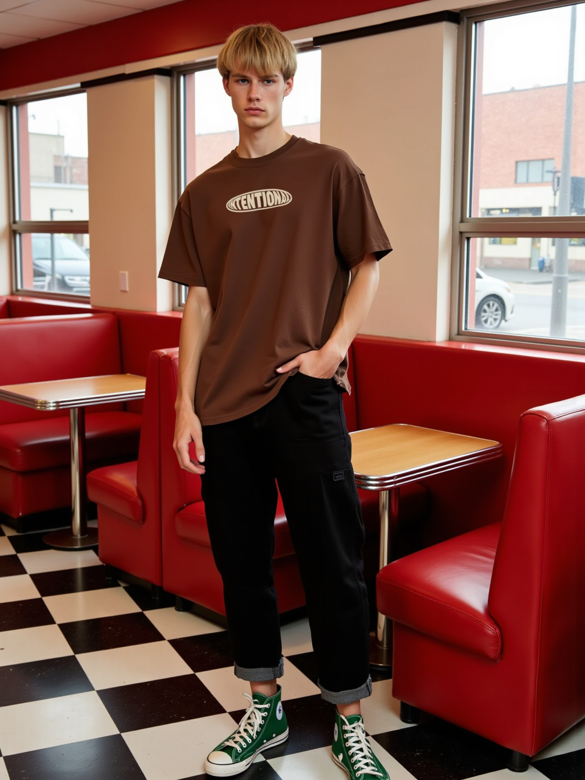 "INTENTIONAL" Unisex Oversized T-shirt -For Men- sleekandpeek