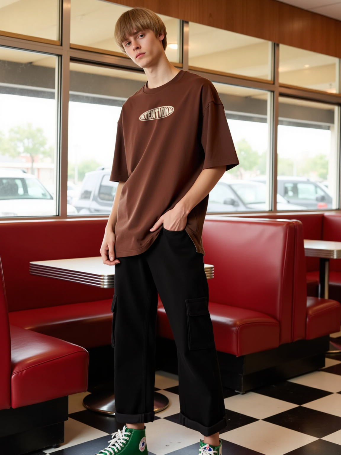 "INTENTIONAL" Unisex Oversized T-shirt -For Men- sleekandpeek