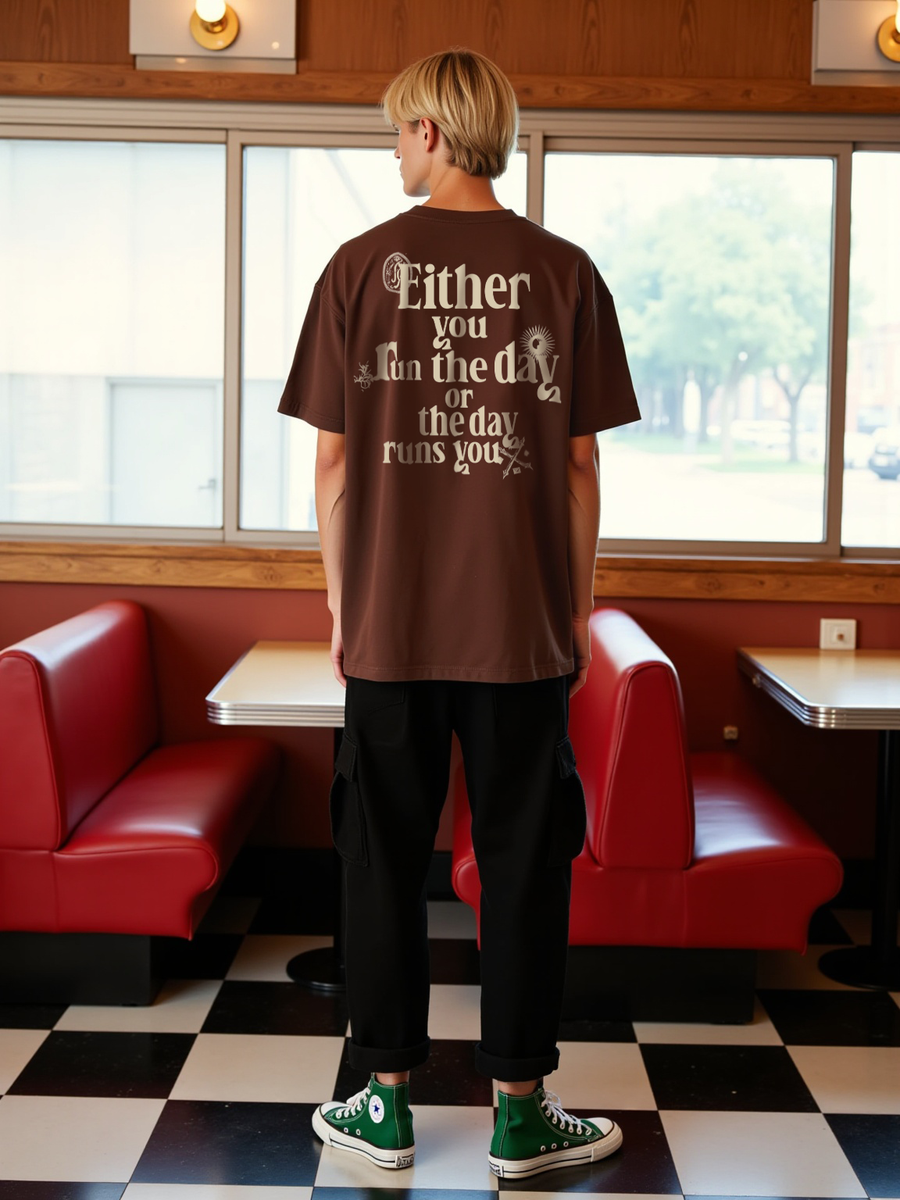 "INTENTIONAL" Unisex Oversized T-shirt -For Men- sleekandpeek