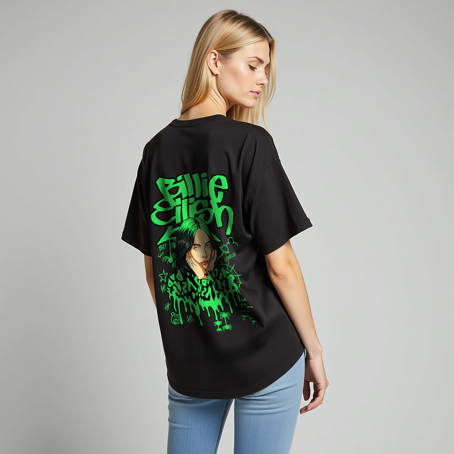 Billie Eilish Oversized T-shirt - SleekandPeek