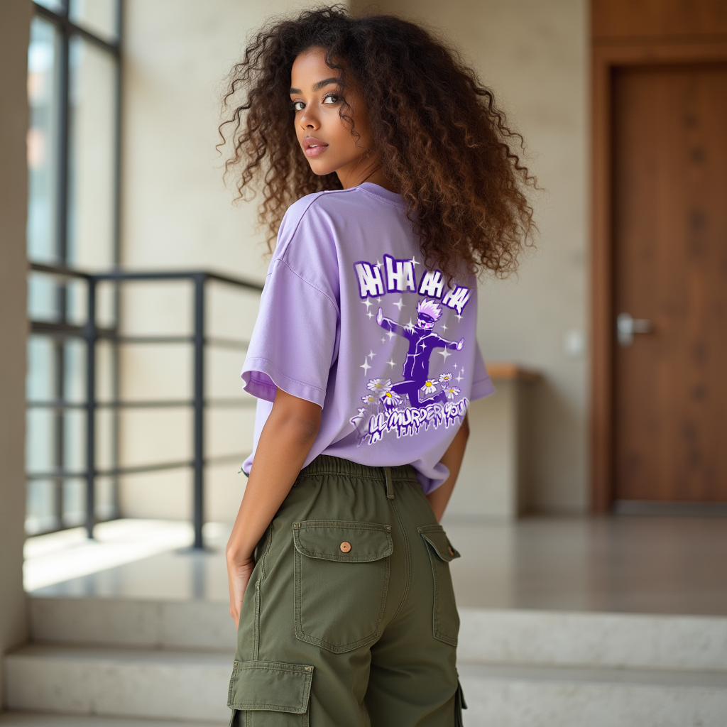 Ora Ora - Gojo Satoru Oversized T-shirt - SleekandPeek