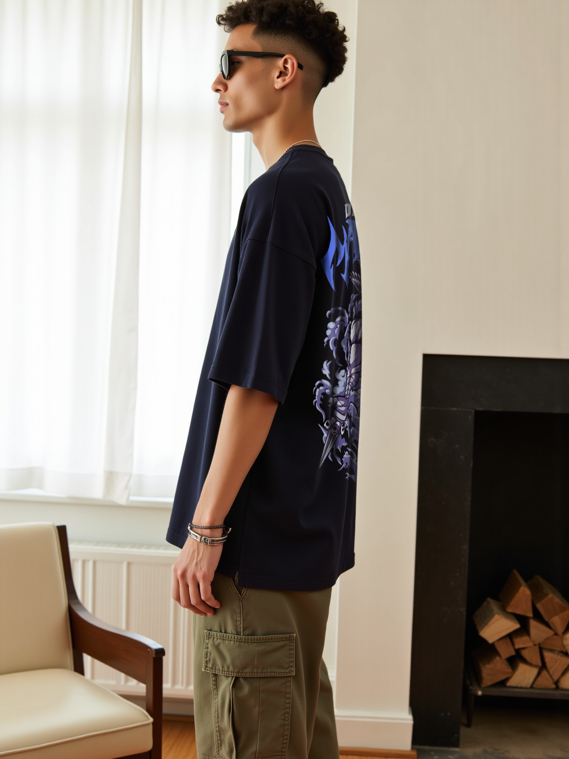 Mahoraga x Divine General - Jujutsu Kaisen Oversized T-shirt - SleekandPeek