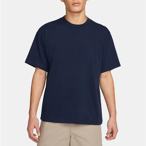 Solid: Navy Blue Oversized T-shirt - SleekandPeek