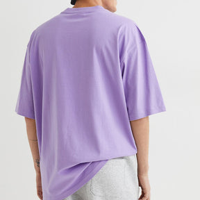 Solid: Purple Oversized T-shirt - SleekandPeek