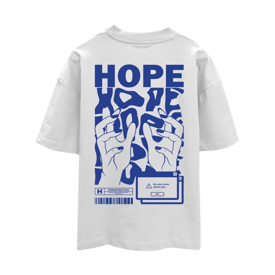 "HOPE" Unisex Oversized T-shirt - SleekandPeek