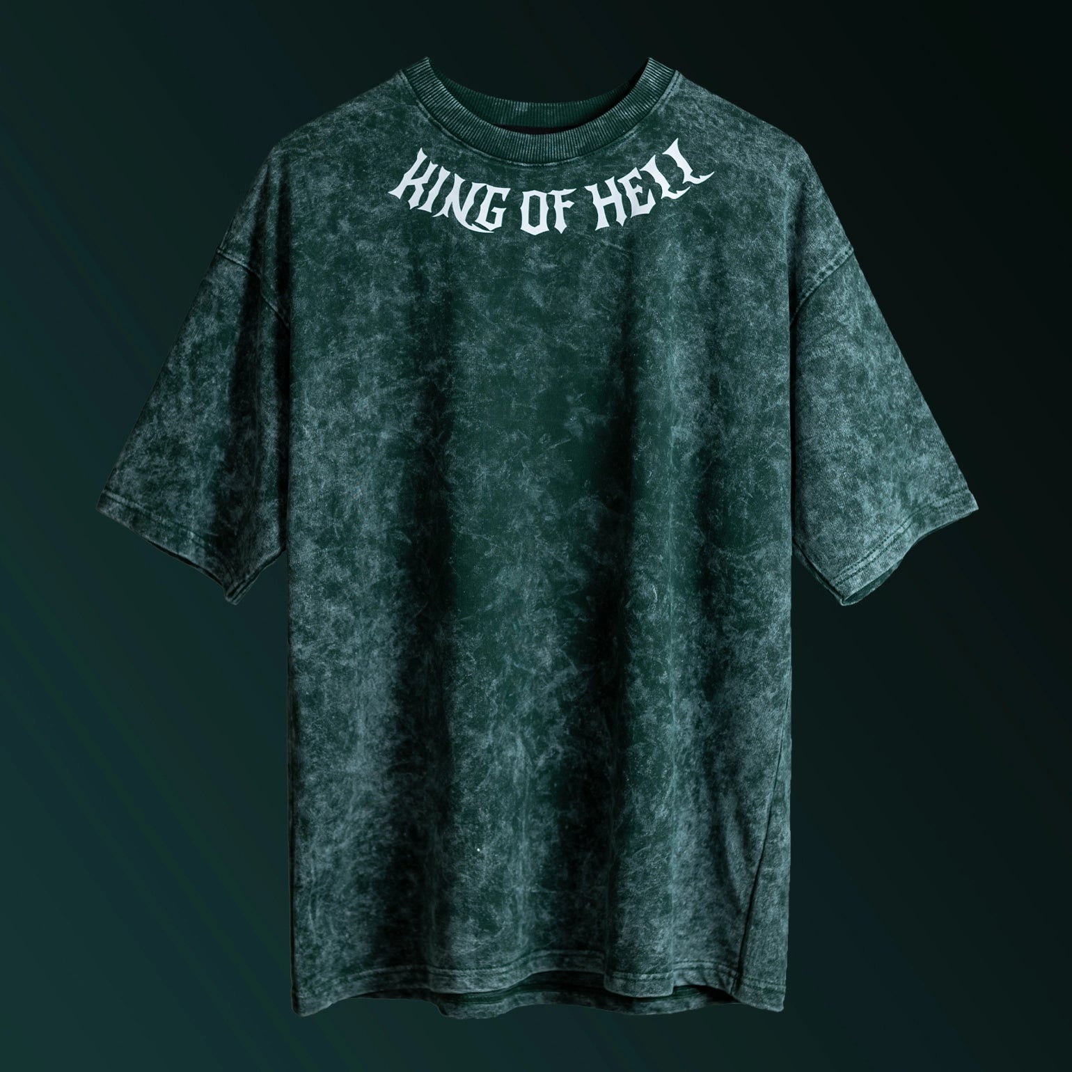 King of Hell / Zoro Acid Wash Oversized T-shirt - SleekandPeek