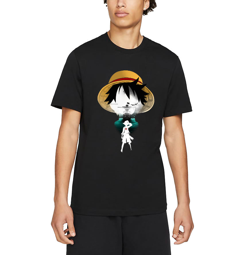 Buy Darkbuck Anime T Shirt for Men and Women Regular Fit One Piece Monkey  D Luffy Portgas D Ace Unisex Pure Cotton Casual Wear TShirt Round Neck  XS Black at Amazonin
