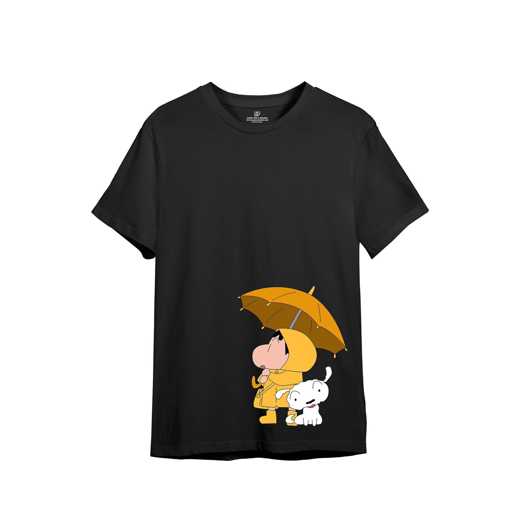 Shinchan and Shiro T-shirt - Sleek&Peek